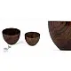 handmade wooden oval bowl in large and small sizes with natural wood finish