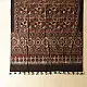 Multi-coloured Ajrakh block print dupatta with rich earthy tones