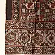 Multi-coloured Ajrakh block print dupatta with rich earthy tones