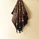 Multi-coloured Ajrakh block print dupatta with rich earthy tones