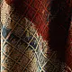 indigo blue madder red ajrakh cotton top diagonal geometric grid patchwork block print hand block printed boxy fit artisanal blouse women sustainable fashion natural dyed