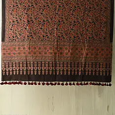 Sakhi . सखी ⁂ Ajrakh Block Printed Pure Cotton Dupatta (01)