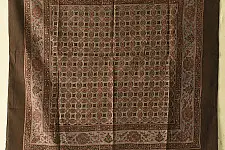 Neelanjana . नीलांजना ~ Square Ajrakh Cotton Scarf - B