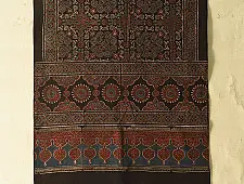 Amoha . अमोहा | Ajrakh Block Printed - Cotton Stole - B