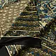 moss green mustard gold ajrakh modal silk saree hand block printed floral sprig body traditional geometric borders ethnic wear sustainable luxury natural dyed with tassels