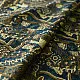 moss green mustard gold ajrakh modal silk saree hand block printed floral sprig body traditional geometric borders ethnic wear sustainable luxury natural dyed with tassels