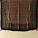 red beige ajrakh silk square scarf jali lattice pattern hand block printed black indigo accents natural dyed scarf
