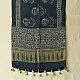 deep indigo blue moss green ajrakh modal silk dupatta hand block printed floral buta motif body ornate star medallion pallu traditional mihrab arched detail wedding festive wear sustainable luxury natural dyed with tassels