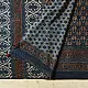 Online  Ajrakh Block Print - Mulmul Cotton Saree