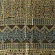 mulberry silk ajrakh dupatta chocolate brown indigo blue interlocking geometric floral jaal block print sawtooth minaret border hand block printed natural dyed silk dupatta