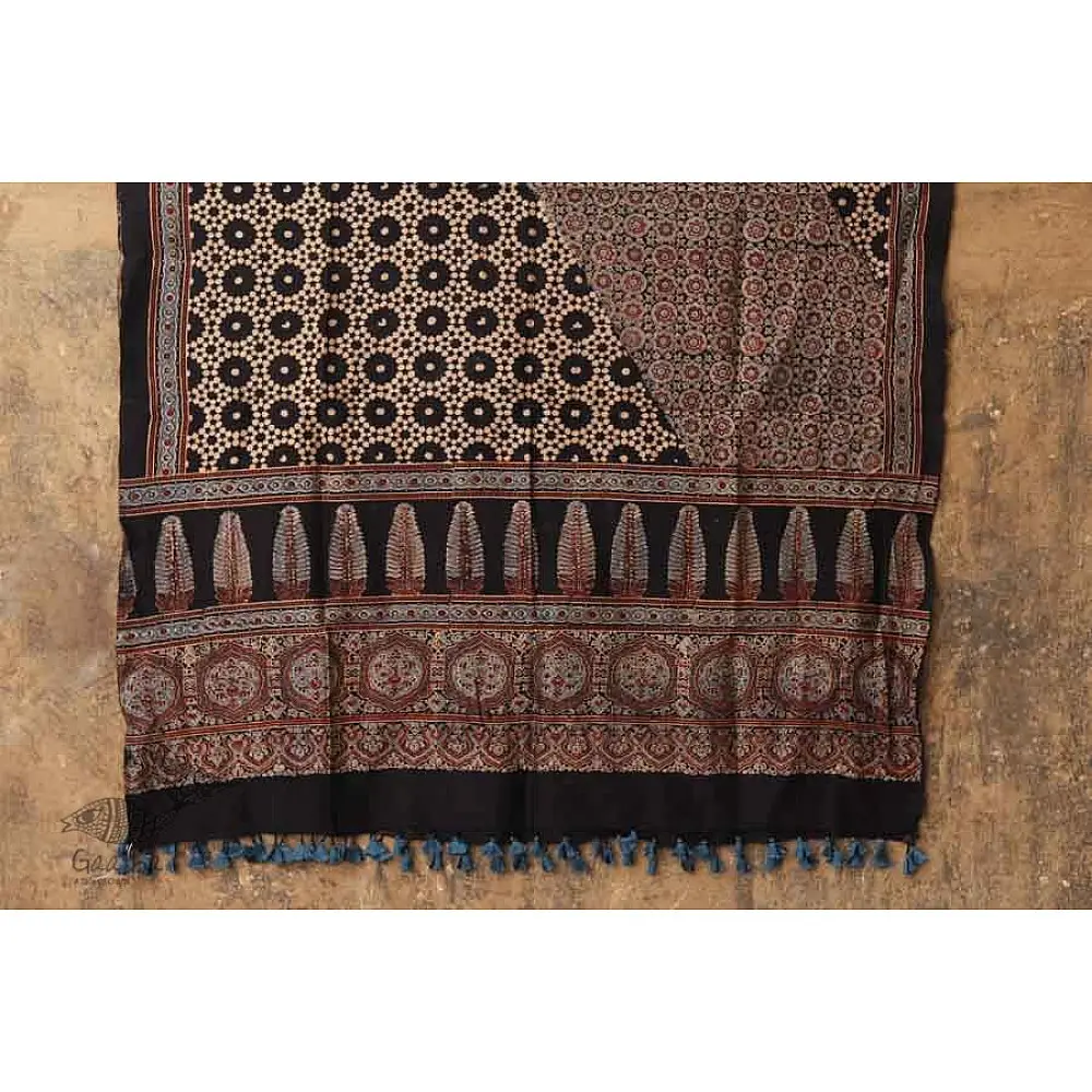 Nirupama ☙ Ajrakh Chanderi Dupatta ☙ 1