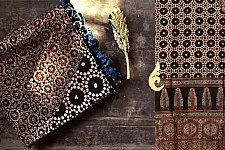 Nirupama ☙ Ajrakh Chanderi Dupatta ☙ 1