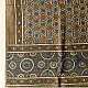 Brown and Indigo dual-toned Ajrakh dupatta with bold ethnic motifs