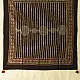black ajrakh silk square scarf dot buti pattern hand block printed natural dyed scarf tassels