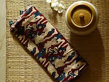 Shruti | Ajrakh Block Printed Modal Silk Saree