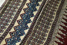 Shruti | Ajrakh Block Printed Modal Silk Saree