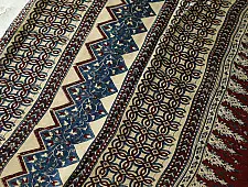 Shruti | Ajrakh Block Printed Modal Silk Saree