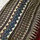 cream indigo blue madder red ajrakh cotton saree hand block printed floral vine pallu interlocking circular motifs traditional ethnic wear sustainable fashion natural dyed