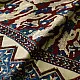 cream indigo blue madder red ajrakh cotton saree hand block printed floral vine pallu interlocking circular motifs traditional ethnic wear sustainable fashion natural dyed