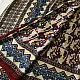 cream indigo blue madder red ajrakh cotton saree hand block printed floral vine pallu interlocking circular motifs traditional ethnic wear sustainable fashion natural dyed