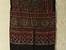 Anagi | Ajrakh Modal Silk Stole With Natural Dyed