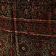 black madder red indigo blue ajrakh modal silk dupatta hand block printed floral mandala jaal body ornate paisley kalka pallu traditional mihrab arched detail wedding festive wear sustainable luxury natural dyed with tassels