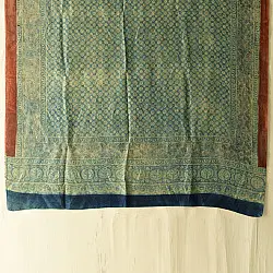 Ajrakh Mulberry Silk Dupatta | Natural dyed - B