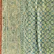 mulberry silk ajrakh dupatta teal indigo blue floral jal-phool jaal block print heavy madder red border hand block printed natural dyed silk dupatta