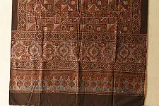 Sakhi . सखी ⁂ Ajrakh Block Printed Pure Cotton Dupatta  (06)