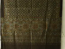 Sakhi . सखी ⁂ Ajrakh Block Printed Pure Cotton Dupatta (03)