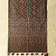 chocolate brown indigo blue madder red ajrakh cotton stole hand block printed floral medallion body ornate petal motif border traditional mihrab arched detail artisanal scarf sustainable fashion natural dyed with tassels
