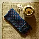 deep indigo blue madder red ajrakh modal silk saree hand block printed geometric buti body bundi medley polka dot pallu traditional ethnic wear sustainable luxury natural dyed with tassels