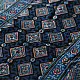 deep indigo blue madder red ajrakh modal silk saree hand block printed geometric buti body bundi medley polka dot pallu traditional ethnic wear sustainable luxury natural dyed with tassels