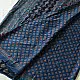 deep indigo blue madder red ajrakh modal silk saree hand block printed geometric buti body bundi medley polka dot pallu traditional ethnic wear sustainable luxury natural dyed with tassels