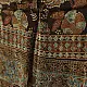 chocolate brown indigo teal ajrakh modal silk dupatta hand block printed floral buta body ornate circular mandala pallu traditional mihrab arched detail wedding festive wear sustainable luxury natural dyed with tassels