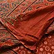 Online Ajrakh Printed Mul Cotton Saree in Red Color