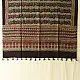 mulberry silk ajrakh dupatta horizontal floral stripe block print minaret teardrop border madder red indigo hand block printed natural dyed silk dupatta