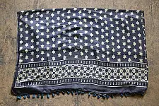 Kaveri . कावेरी - Gajji Silk Ajrakh Saree - 1