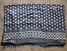Kaveri . कावेरी - Gajji Silk Ajrakh Saree - 1