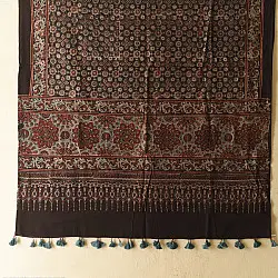Sakhi . सखी ⁂ Ajrakh Block Printed Pure Cotton Dupatta  (07)