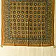 mustard yellow ajrakh cotton square scarf indigo blue black geometric star block print hand block printed natural dyed scarf tassels