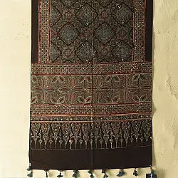 Amoha . अमोहा | Ajrakh Block Printed Cotton Stole ~ A