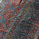 deep indigo blue madder red ajrakh saree hand block printed hexagonal honeycomb beehive jaal ornate floral pallu traditional ethnic wear sustainable fashion natural dyed with tassels