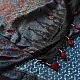deep indigo blue madder red ajrakh saree hand block printed hexagonal honeycomb beehive jaal ornate floral pallu traditional ethnic wear sustainable fashion natural dyed with tassels