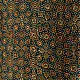 indigo red ajrakh silk square scarf intricate geometric pattern black border hand block printed natural dyed scarf