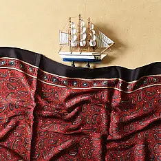 Anagi | Natural Dyed Ajrakh - Modal Silk Red Stole
