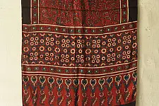Anagi | Natural Dyed Ajrakh - Modal Silk Red Stole