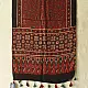 madder red indigo blue ajrakh modal silk dupatta hand block printed paisley kalka jaal body ornate circular bundi medallion pallu traditional mihrab arched detail wedding festive wear sustainable luxury natural dyed with tassels