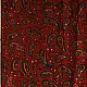 madder red indigo blue ajrakh modal silk dupatta hand block printed paisley kalka jaal body ornate circular bundi medallion pallu traditional mihrab arched detail wedding festive wear sustainable luxury natural dyed with tassels