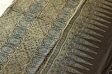 Charu . चारु | Ajrakh Mul Soft Cotton Saree